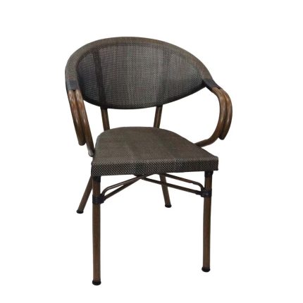 0636232 Abaca Rope Chair With Metal Body Black Dubai Sharjah Abu Dhabi