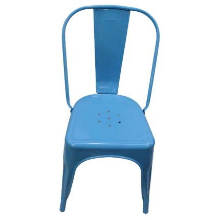 0539011 Modern Light Metallic Bar Stool Blue Dubai Sharjah Abu Dhabi