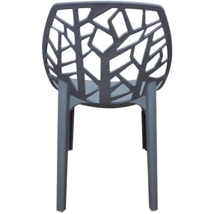 0084129 Polypropylene Dining Chairs Grey Dubai Sharjah Abu Dhabi
