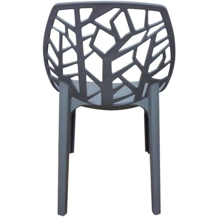 0084129 Polypropylene Dining Chairs Grey Dubai Sharjah Abu Dhabi