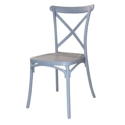 0589316 Classical Armless Fiber Plastic Chair White Dubai Sharjah Abu Dhabi
