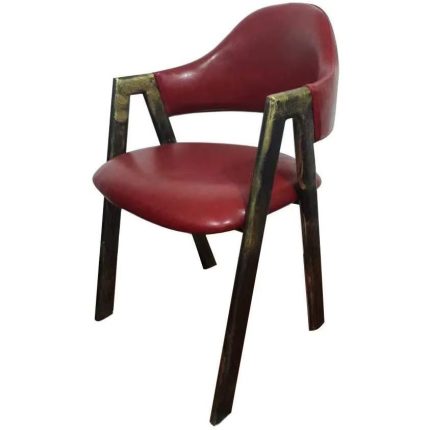 Furniture Coffee Arm Chair With High Density Foam Sitting Red-Dubai-Shsrjah-Abu-Dhabi