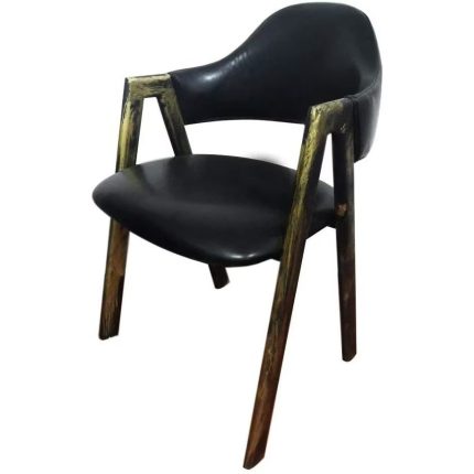 0084289 Arm Chair With High Density Foam Sitting Black Dubai Sharjah Abu Dhabi