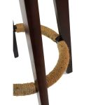 0410548 360 Pu Leather Bar Stool Brown Dubai Sharjah Abu Dhabi