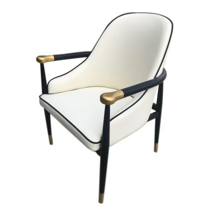 Classical Seat With Metallic Legs White Dubai Sharjah Abu Dhabi