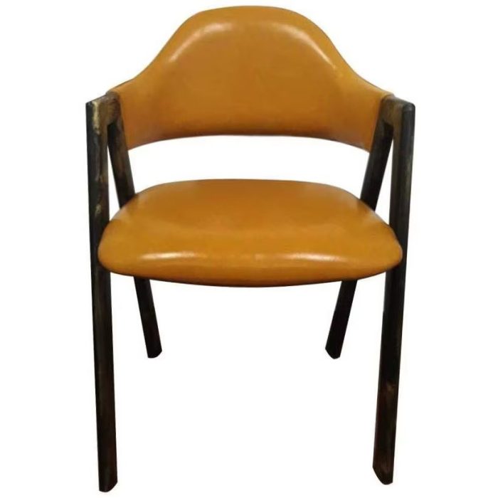 0084296 Coffee Arm Chair With High Density Foam Sitting Yellow Dubai Sharjah Abu Dhabi