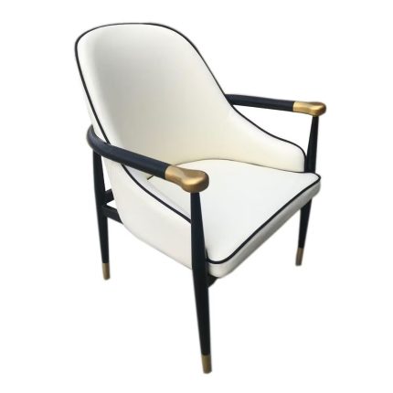 3 Classical Seat With Metallic Legs White Dubai Sharjah Abu Dhabi