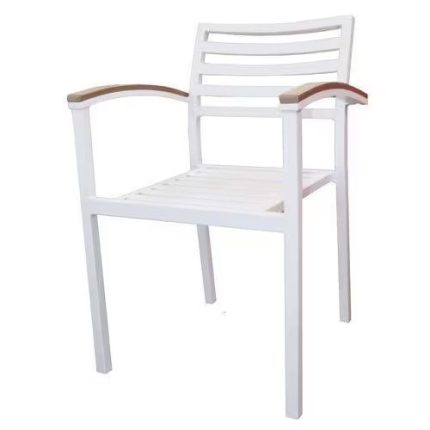 0589304 High Indoor Outdoor Chair White Dubai Sharjah Abu Dhabi
