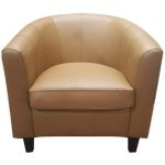 0084176 U Shape Designed Single Sofa Brown Dubai Sharjah Abu Dhabi
