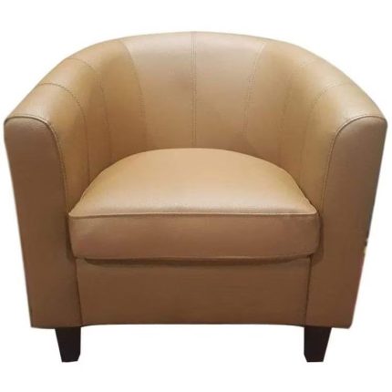0084176 U Shape Designed Single Sofa Brown Dubai Sharjah Abu Dhabi