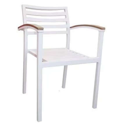 0589305 High Indoor Outdoor Chair White Dubai Sharjah Abu Dhabi