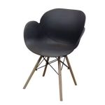 0588872 Fiber Plastic Dining Room Chair-With Armrest Dubai Sharjah Abu Dhabi
