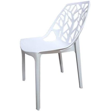 0084131 Polypropylene Dining Chairs White Dubai Sharjah Abu Dhabi