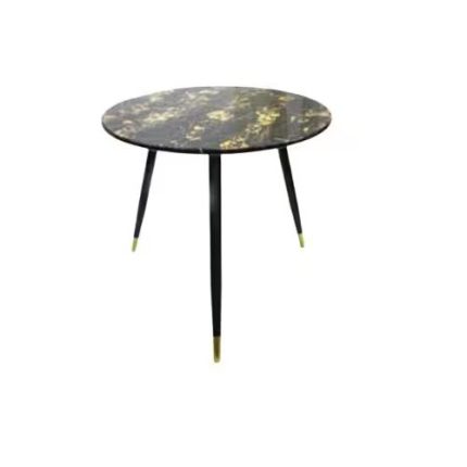 0635144 Modern Round Dining Table With Metal Legs 70cm Dubai Sharjah Abu Dhabi