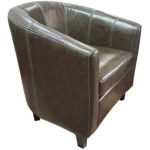 0084186 U Shape Designed Single Sofa Dark Brown Dubai Sharjah Abu Dhabi