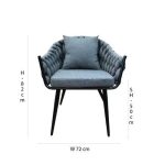0363112 Soft Seating Arm Chair Vissle Dark Grey Dubai Sharjah Abu Dhabi