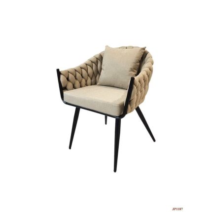 0410536 Rope Designed Armchair Vissle Dark Grey Dubai Sharjah Abu Dhabi