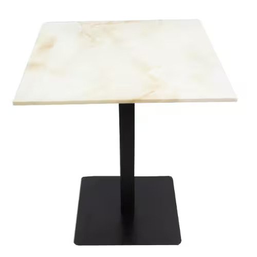 0315041 Marble Top Powder With Steel Base Table Off White Black Dubai Sharjah Abu Dhabi