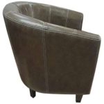 0084187 U Shape Designed Single Sofa Dark Brown Dubai Sharjah Abu Dhabi