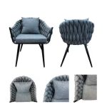 0363113 Soft Seating Arm Chair Vissle Dark Grey Dubai Sharjah Abu Dhabi