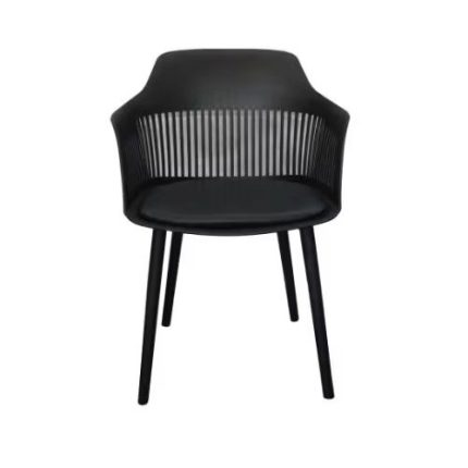 12 Modern Fiber Plastic Chair With Fabric-Seat Dubai Sharjah Abu- Dhabi