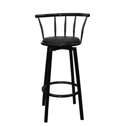 Luxury Design Leather Bar Stool Chair Black Dubai Sharjah Abu Dhabi