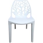 0084130 Polypropylene Dining Chairs White Dubai Sharjah Abu Dhabi