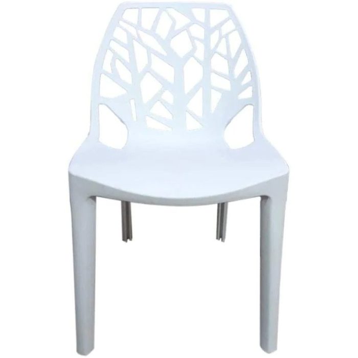 0084130 Polypropylene Dining Chairs White Dubai Sharjah Abu Dhabi