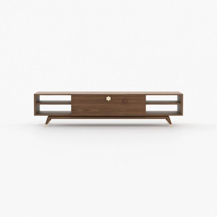 walnut veneer tv cabinet 2 2 dubai sharjah abu dhabi