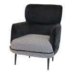 0539045 Luxury Fabric Armchair With Metal Legs Customize Dubai Sharjah Abu Dhabi