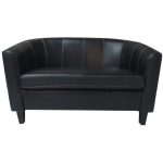 0084110 Two Seater U Shape Sofa Black Dubai Sharjah Abu Dhabi