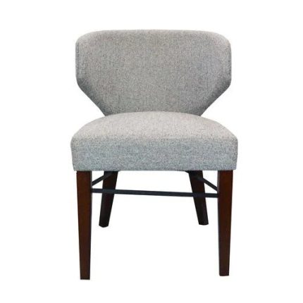 0605717 Modern Dining Chair With Wooden Frame Light Grey Dubai Sharjah Abu Dhabi