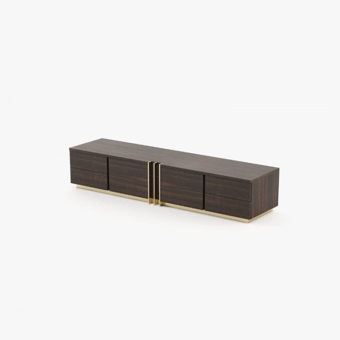 brown veneer tv cabinet 3 dubai sharjah abu dhabi
