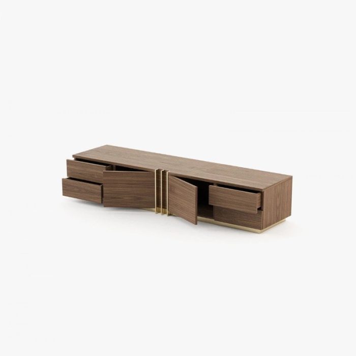 walnut veneer tv cabinet 4 dubai sharjah abu dhabi