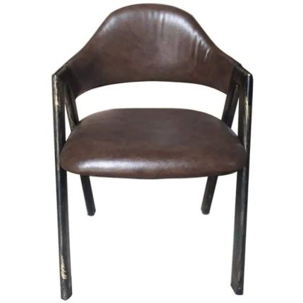 0084290 Arm Chair With High Density Foam Sitting Brown Dubai Sharjah Abu Dhabi