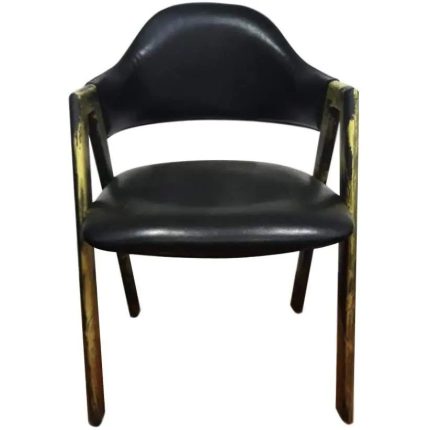 0084288 Arm Chair With High Density Foam Sitting Black Dubai Sharjah Abu Dhabi