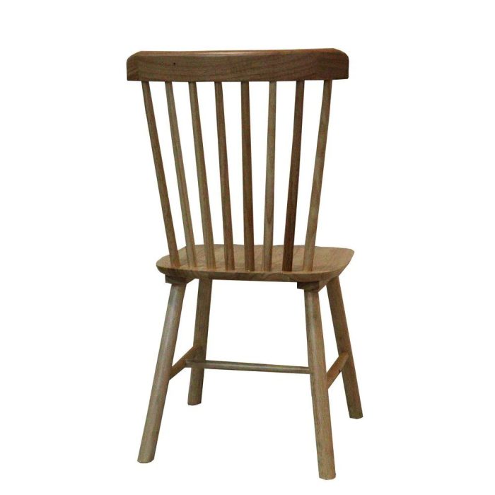 Oiled Walnut Wood Spindle Back Dining Chairs Dubai Sharjah Abu Dhabi