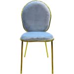 0084256 Chair With Gold Frame Light Blue Dubai Sharjah Abu Dhabi
