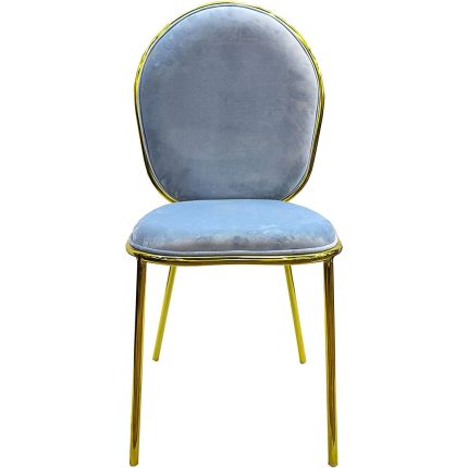 0084256 Chair With Gold Frame Light Blue Dubai Sharjah Abu Dhabi