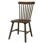 0539053 Oiled Walnut Wood Spindle Back Dining Chairs Dubai Sharjah Abu Dhabi