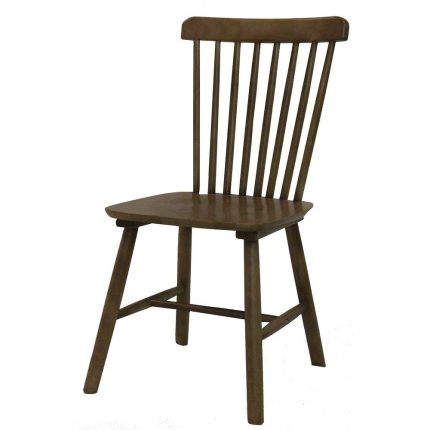 0539053 Oiled Walnut Wood Spindle Back Dining Chairs Dubai Sharjah Abu Dhabi