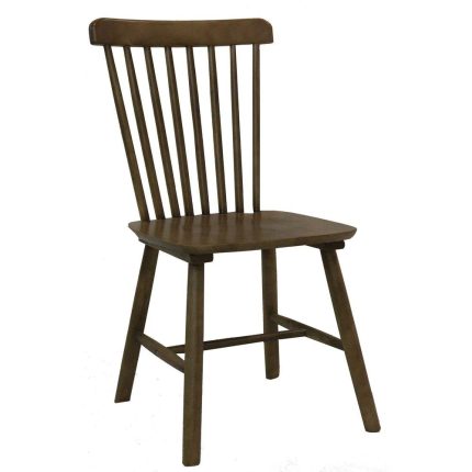 0539054 Oiled Walnut Wood Spindle Back Dining Chairs Dubai Sharjah Abu Dhabi