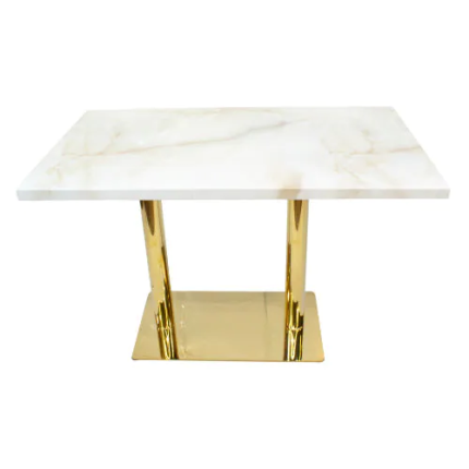 marble-top-with-gold-plated-base-Table Off white And Gold Dubai Sharjah Abu Dhabi
