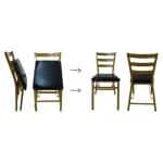 folding chair with padded leather seat 1 dubai sharjah abu dhabi