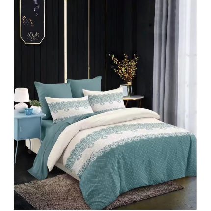 king size duvet cover set set of 6pcs teal dubai sharjah abu dhabi