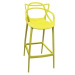 molded bar chair yelllow dubai sharjah abu dhabi