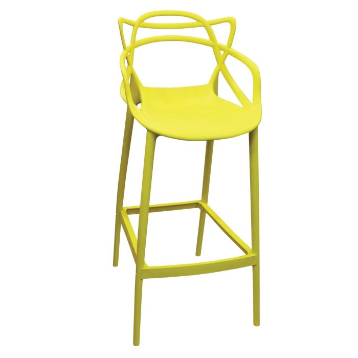 molded bar chair yelllow dubai sharjah abu dhabi