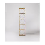 Mosaic Narrow Shelving UnitBrass