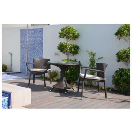 outdoor tea set brown dubai sharjah abu dhabi