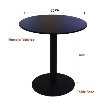 premium round hpl table black dubai sharjah abu dhabi (2)